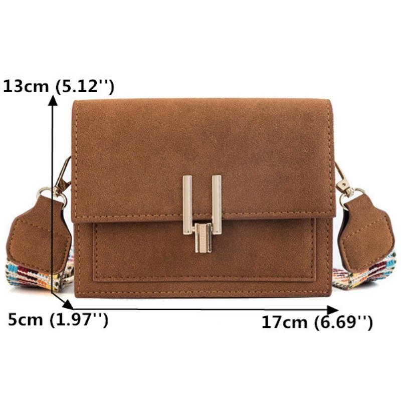 Damska Torba Na Ramię W Stylu Vintage Pu Leather Casual Crossbody Bag