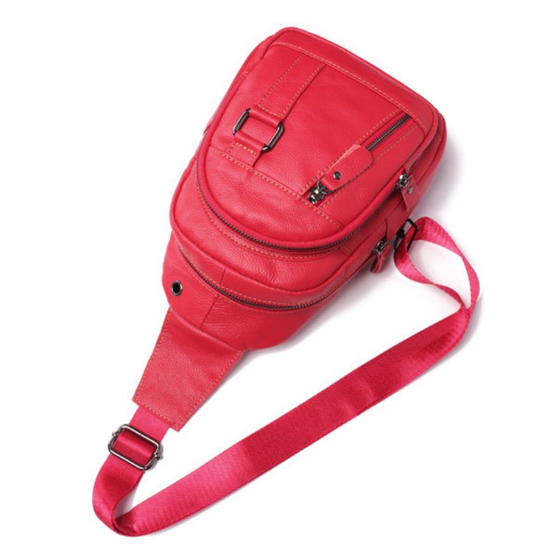 Damska Torba Na Ramię Z Prawdziwej Skóry W Stylu Vintage Na Crossbody