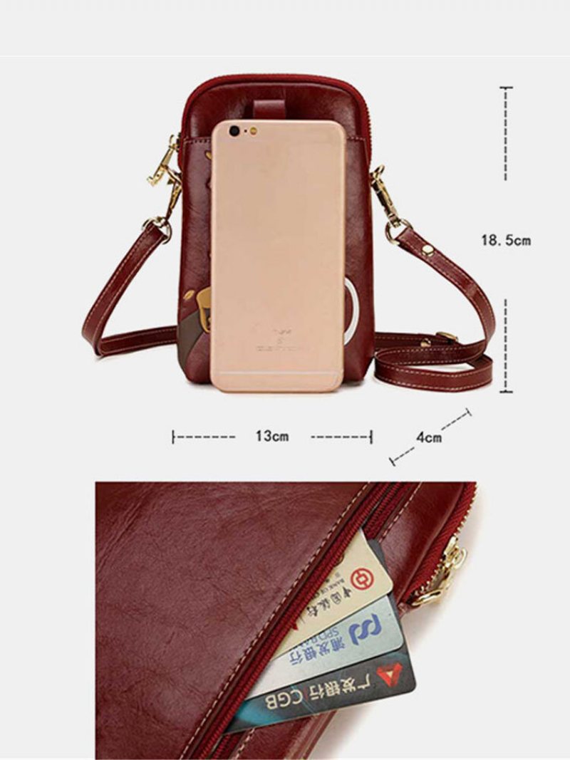 Damska Torebka Crossbody Z Wzorem Kota