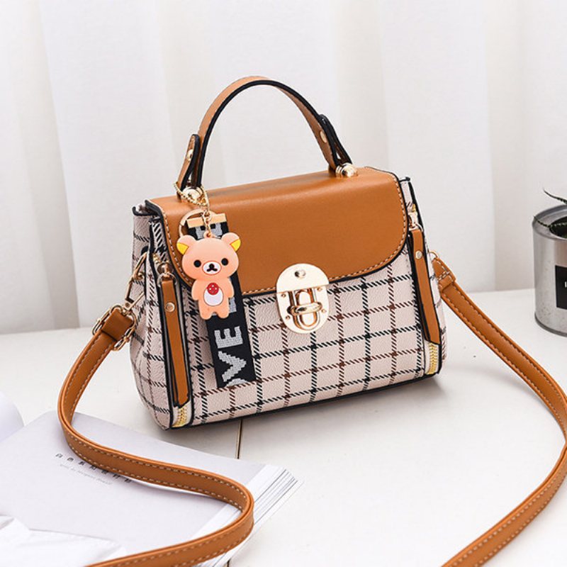 Damska Torebka W Kratę Pu Leather Cute Bear Crossbody Na Co Dzień