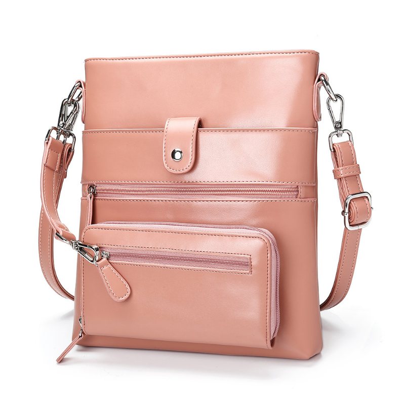 Damska Wielofunkcyjna Torba Crossbody Solid 2 Picese Z Zabezpieczeniem Przed Kradzieżą