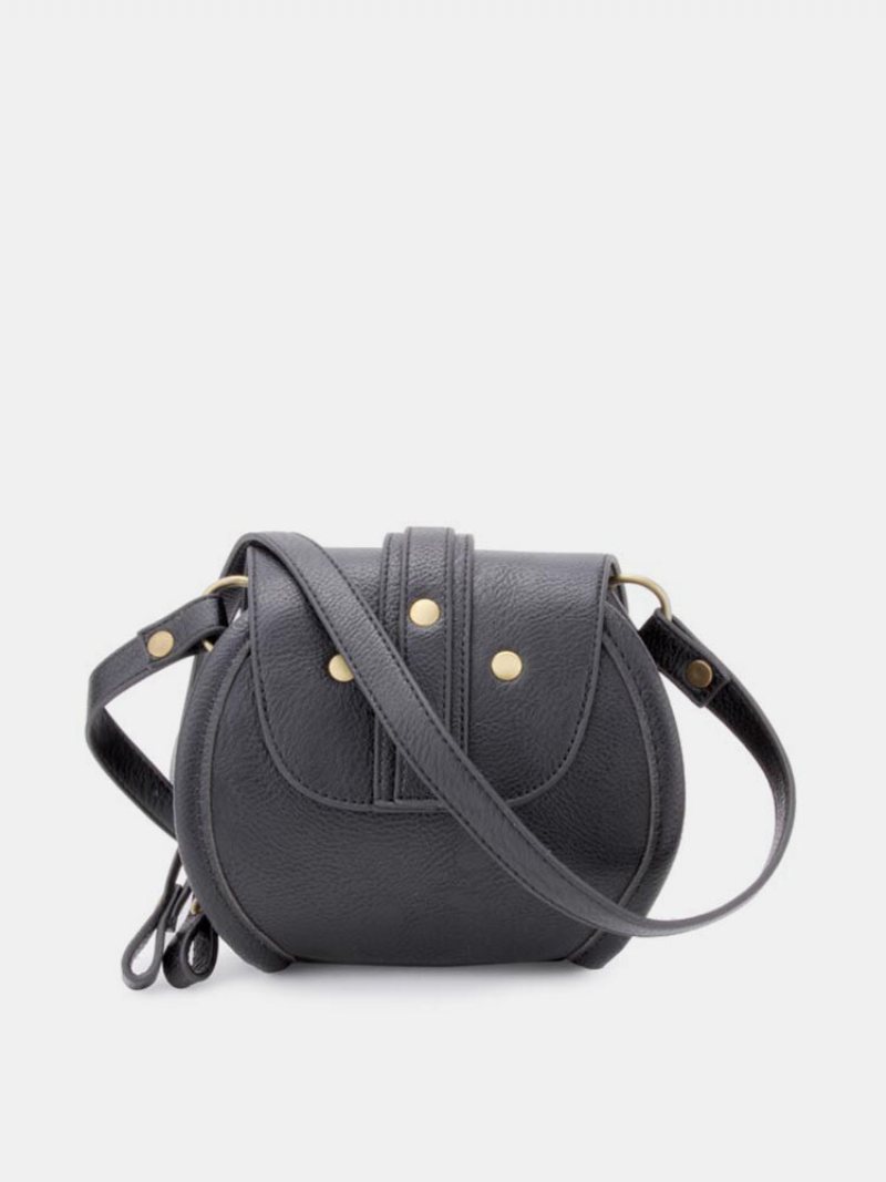 Damski Pasek Ze Skóry Pu Podwójny Zamek Błyskawiczny Mini Crossbody Bag