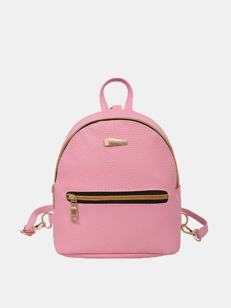 Damski Plecak Candy Color Solid Preppy Chic Mini Bag