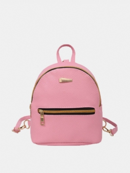 Damski Plecak Candy Color Solid Preppy Chic Mini Bag