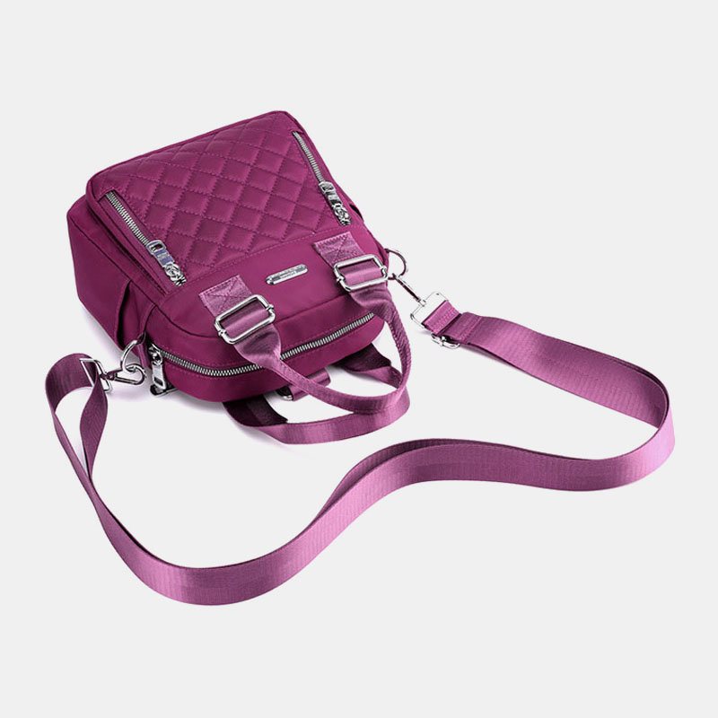 Damski Plecak Z Nylonową Torbą Crossbody