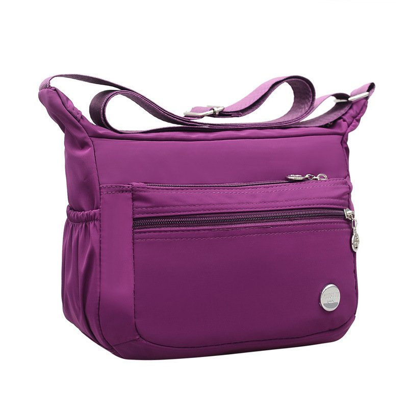 Damskie Nylonowe Wodoodporne Torby Crossbody Multi-slots Leisure Lekkie Na Ramię