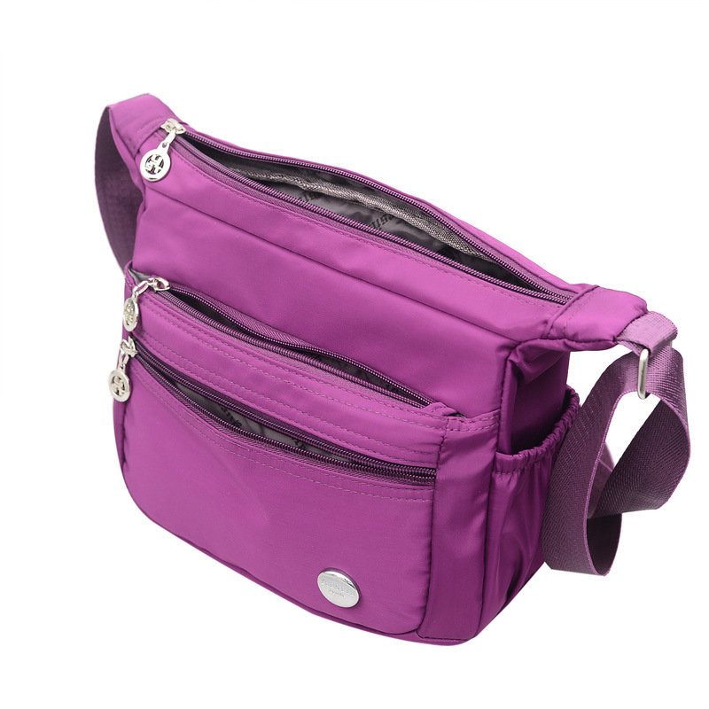 Damskie Nylonowe Wodoodporne Torby Crossbody Multi-slots Leisure Lekkie Na Ramię