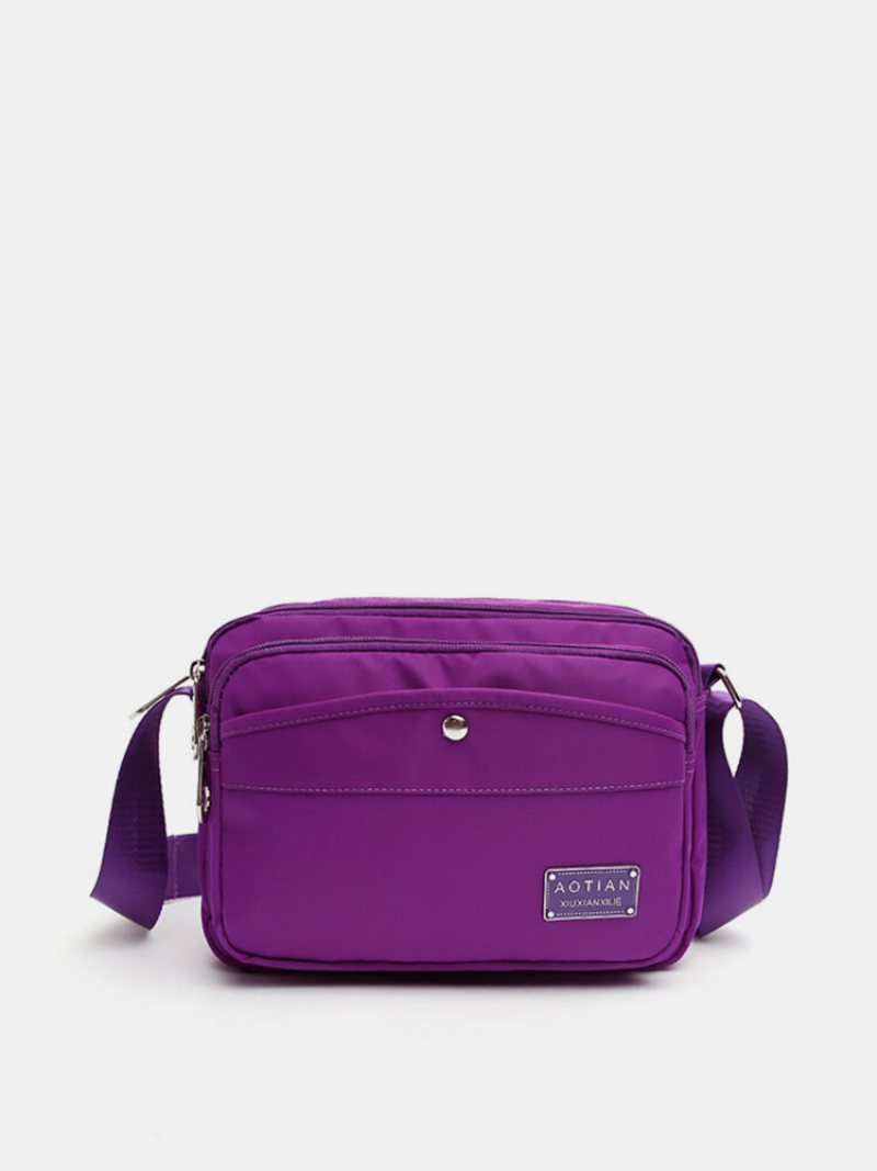 Damskie Nylonowe Wodoodporne Torby Crossbody Solidne Na Ramię Z Wieloma Gniazdami