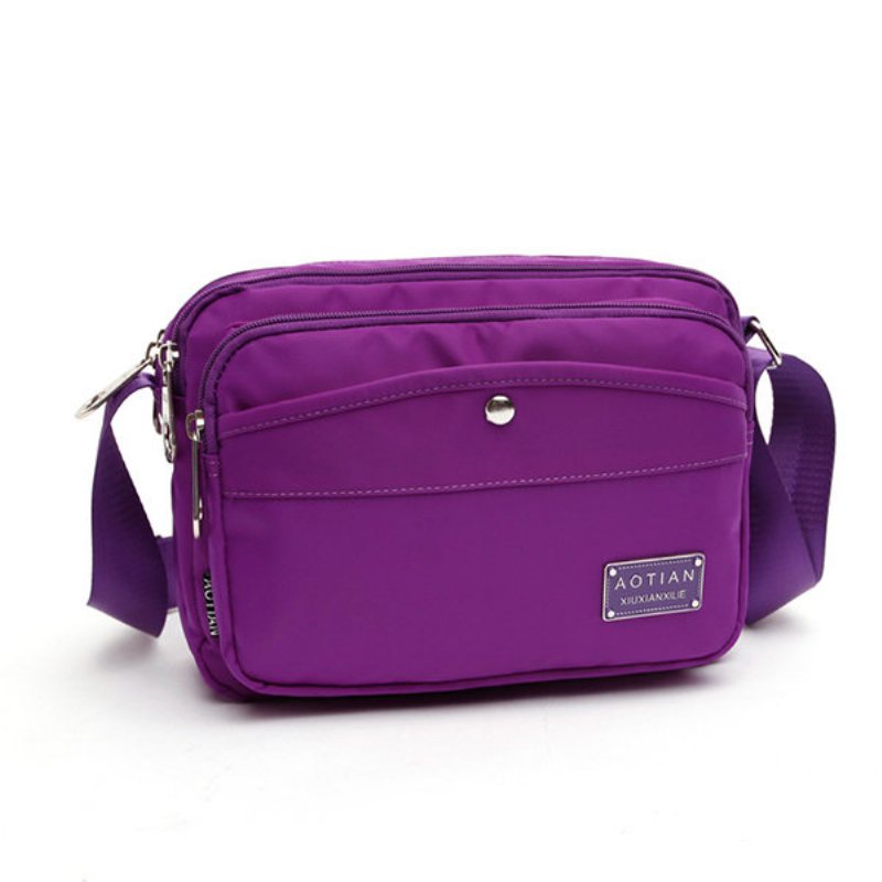 Damskie Nylonowe Wodoodporne Torby Crossbody Solidne Na Ramię Z Wieloma Gniazdami