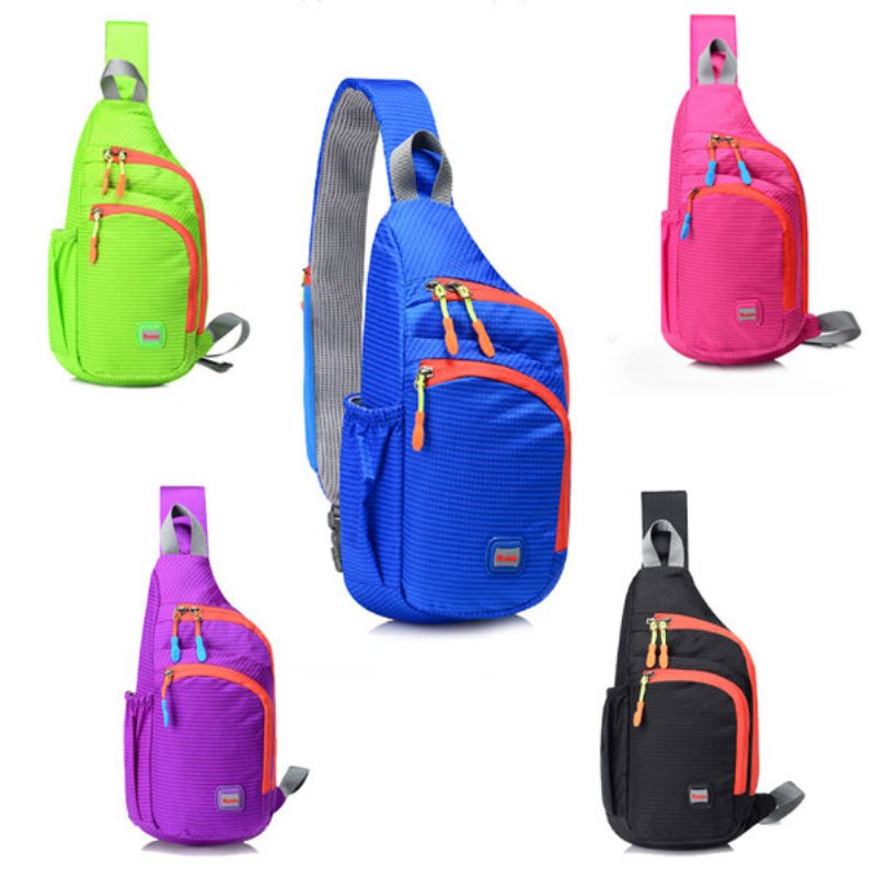 Dorywczo Lekka Wodoodporna Nylonowa Torba Na Klatkę Piersiową Outdoor Sport Crossbody Bag