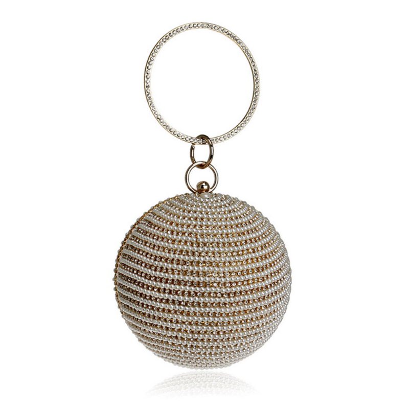 Fashion Pearl Ball Tote European Beauty Party Bag Wysokiej Jakości Poliester Evening Bag