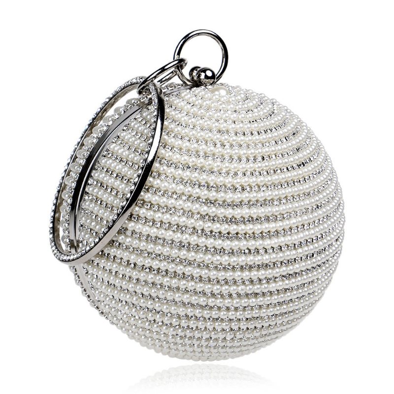 Fashion Pearl Ball Tote European Beauty Party Bag Wysokiej Jakości Poliester Evening Bag