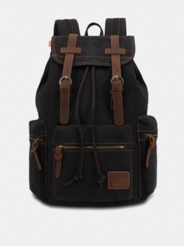 Kaukko Men Vintage Canvas Backapck Casual Computer School Travel Sport