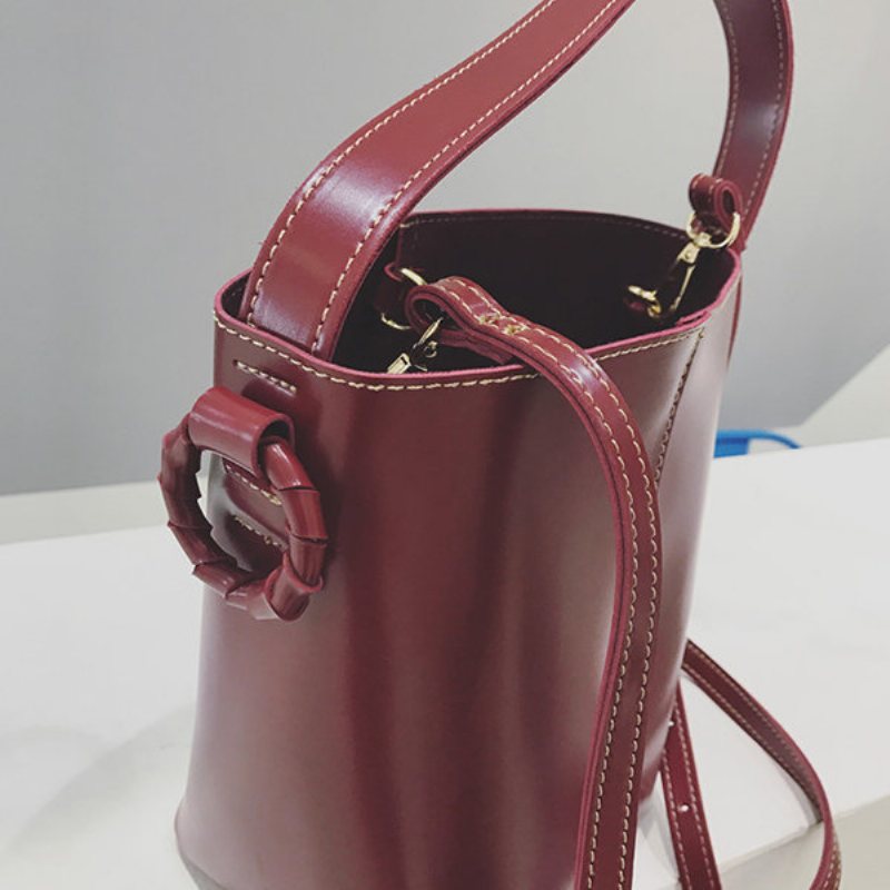 Kobiety 2 Sztuk Rozrywka Torby Wiadro Pu Duża Pojemność Crossbody