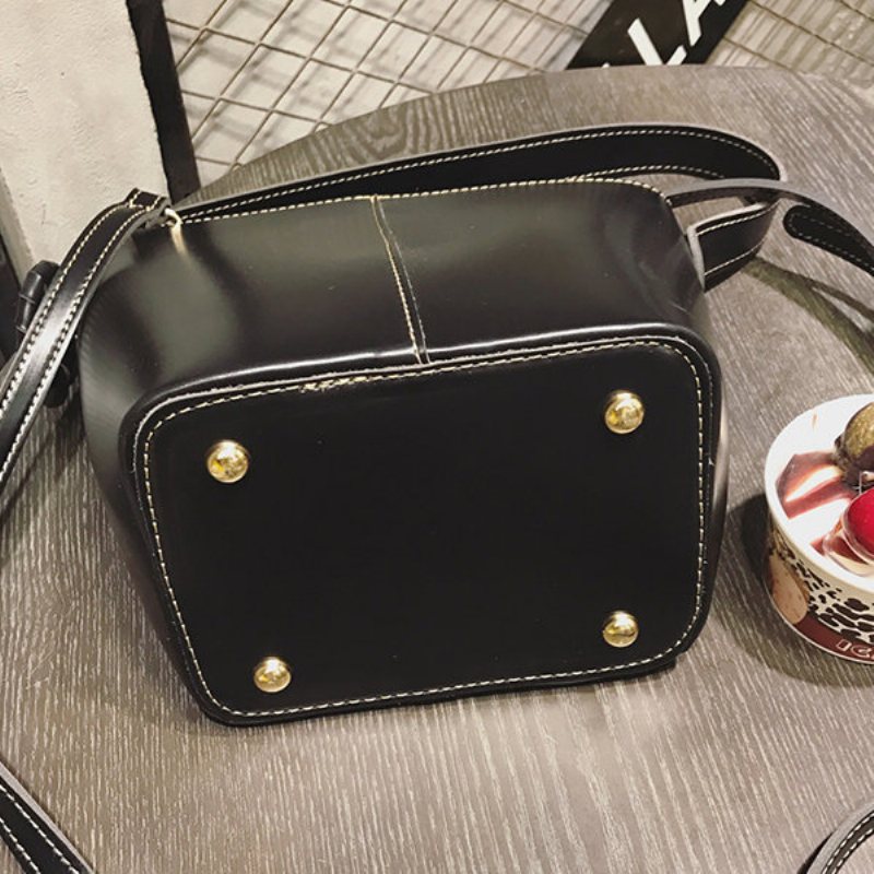 Kobiety 2 Sztuk Rozrywka Torby Wiadro Pu Duża Pojemność Crossbody