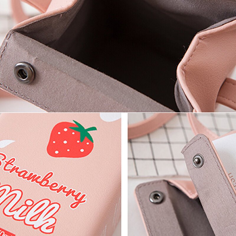 Kobiety 6.5-calowy Telefon Śliczne Pudełko Na Mleko Casual Crossbody Bag