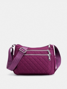 Kobiety Argyle Nylon Lekka Wodoodporna Torba Na Ramię Crossbody