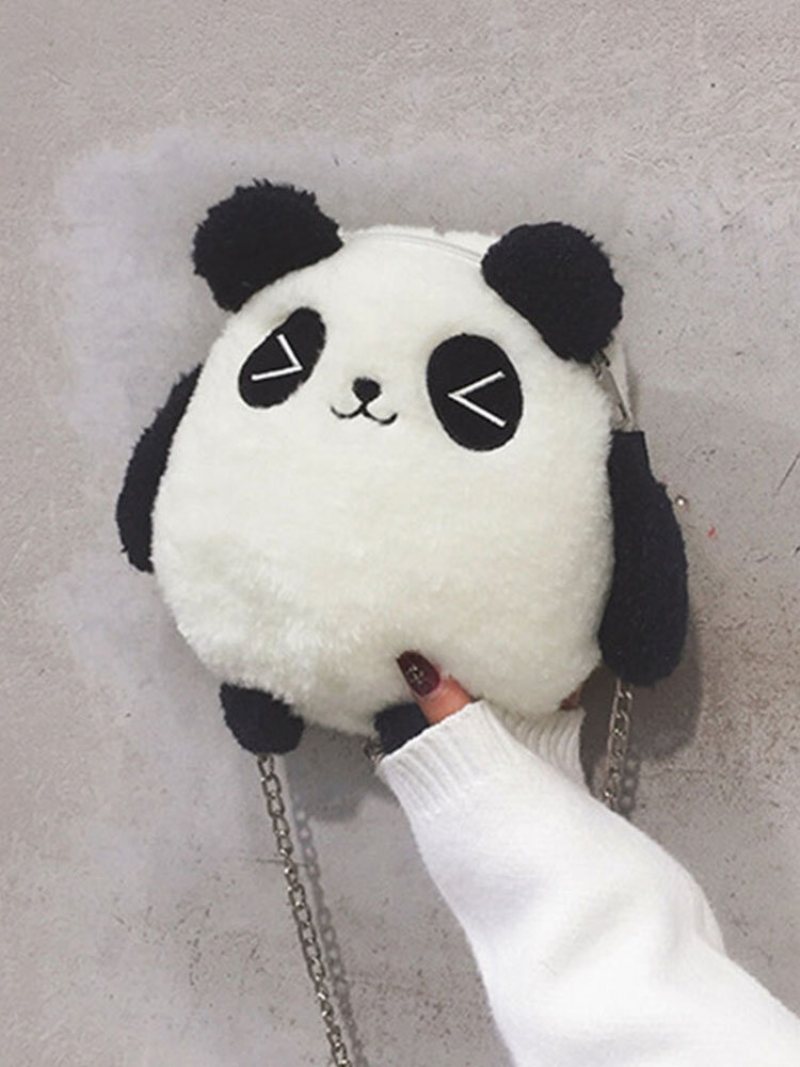 Kobiety Dacron Casual Winter Olympics Beijing 2023 Cute Panda Crossbody Bag