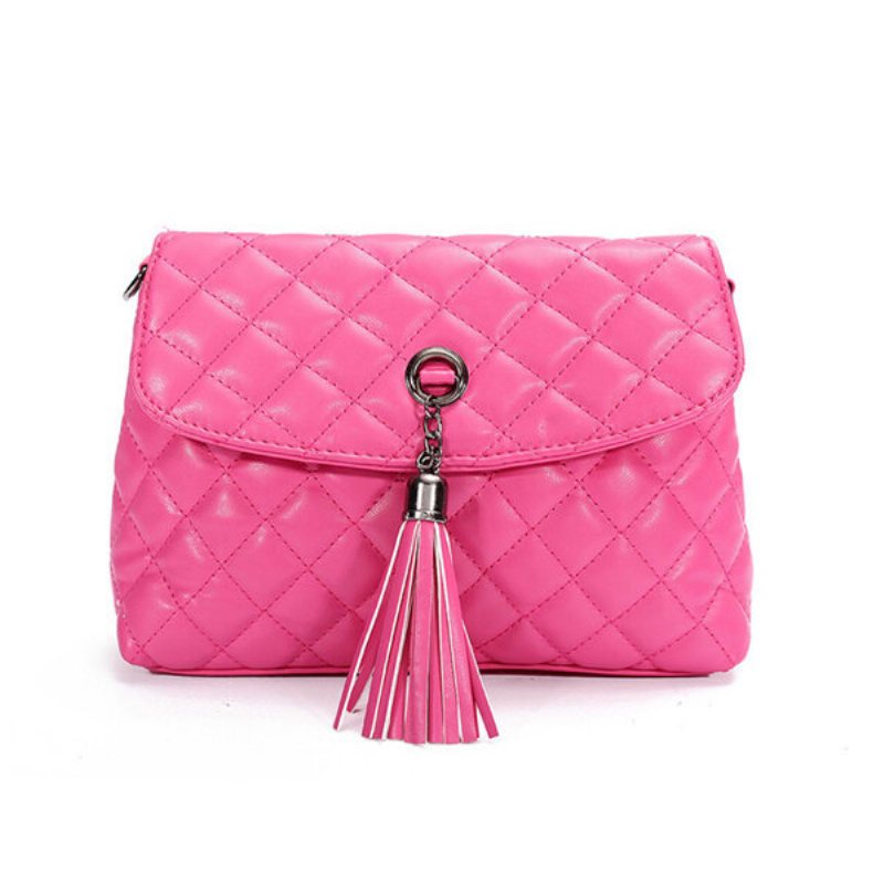 Kobiety Elegancka Plaid Tassel Wisiorek Torba Na Ramię Torby Crossbody