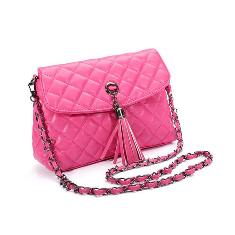 Kobiety Elegancka Plaid Tassel Wisiorek Torba Na Ramię Torby Crossbody