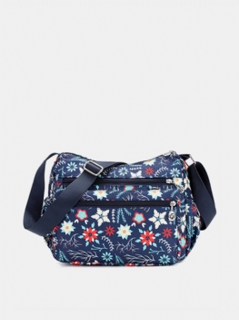 Kobiety Kwiat Wzór Wodoodporne Lekkie Torby Na Ramię Crossbody