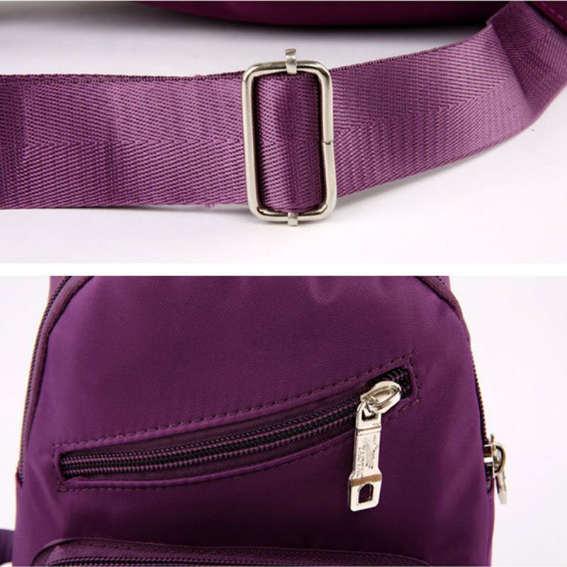 Kobiety Mężczyźni Casual Nylon Oxford Przenośna Torba Na Klatkę Piersiową Na Ramię Torby Crossbody