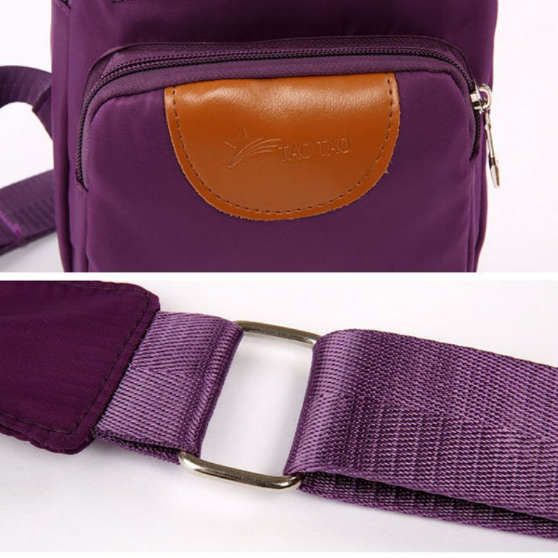 Kobiety Mężczyźni Casual Nylon Oxford Przenośna Torba Na Klatkę Piersiową Na Ramię Torby Crossbody