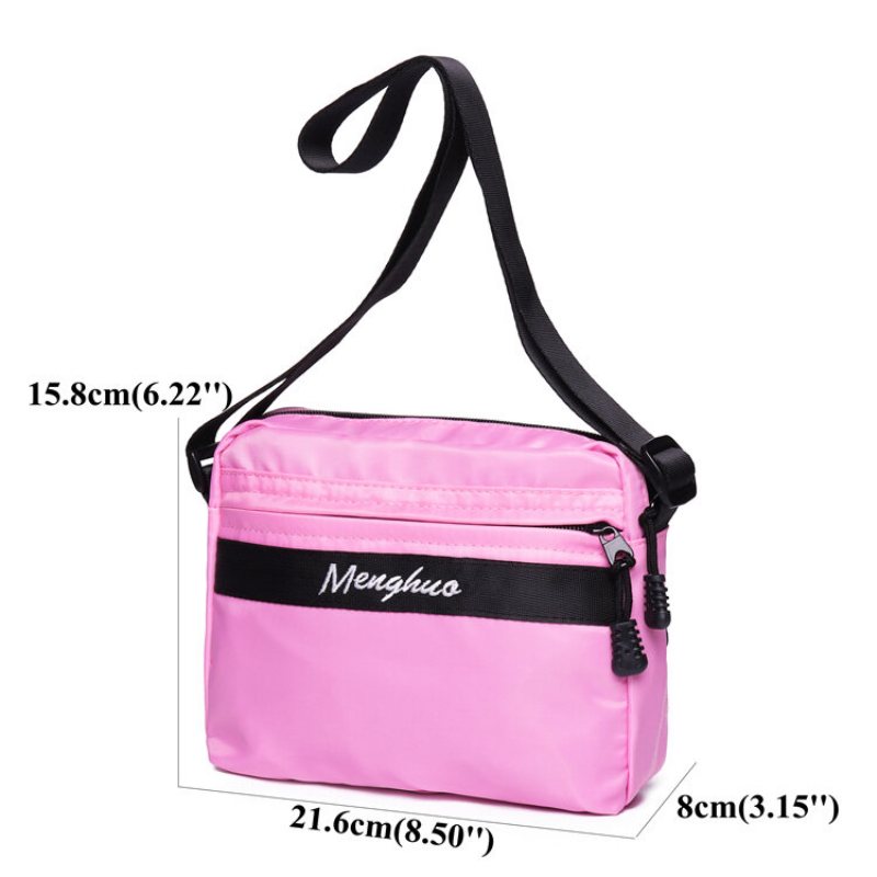 Kobiety Nylon Light Candy Color Mała Torba Crossbody Torby Na Ramię Na Telefon