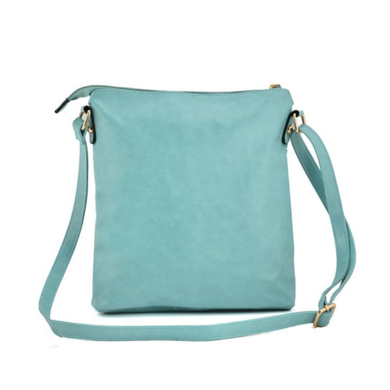 Kobiety Pure Color Multi-pocket Messenger Torby Na Ramię Torba Crossbody