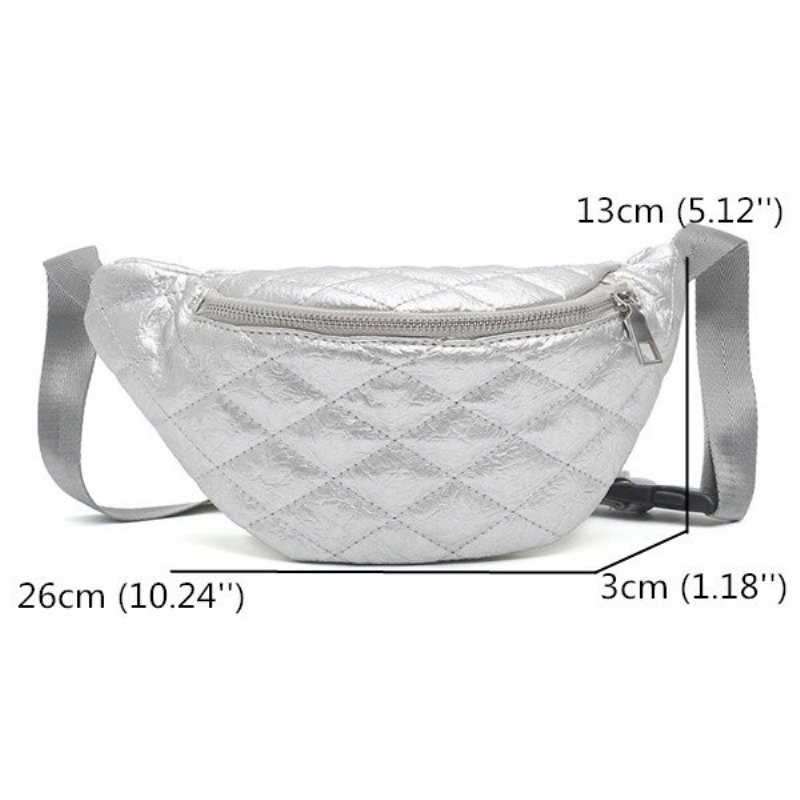 Kobiety Solid Leisure Wielofunkcyjne Torebki Z Miękkiej Skóry Fanny Stitching Crossbody Bags