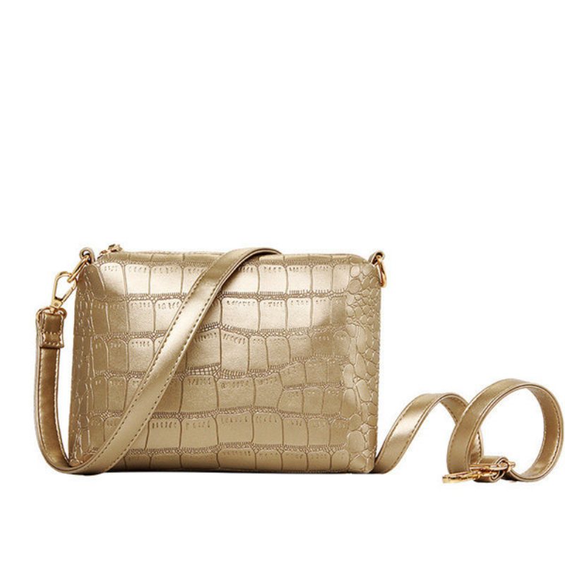 Kobiety Stylowy Wzór Aligatora 3 Szt. Torebka Crossbody Torby Kopertówki