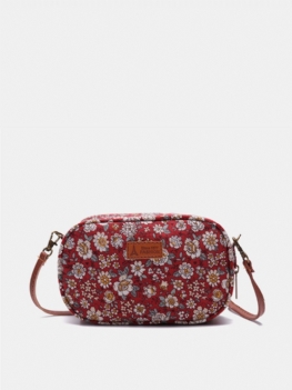 Kobiety Tkaniny Mini Print Crossbody Torba Rekreacyjna Na Telefon