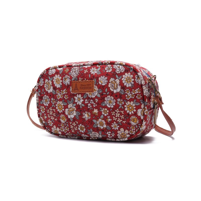 Kobiety Tkaniny Mini Print Crossbody Torba Rekreacyjna Na Telefon