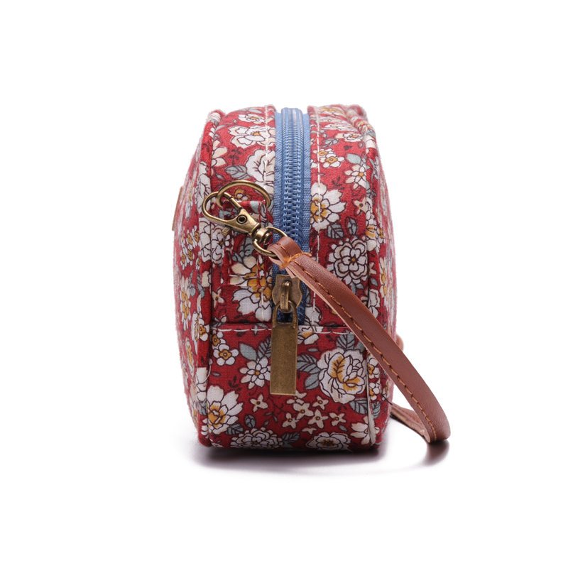 Kobiety Tkaniny Mini Print Crossbody Torba Rekreacyjna Na Telefon