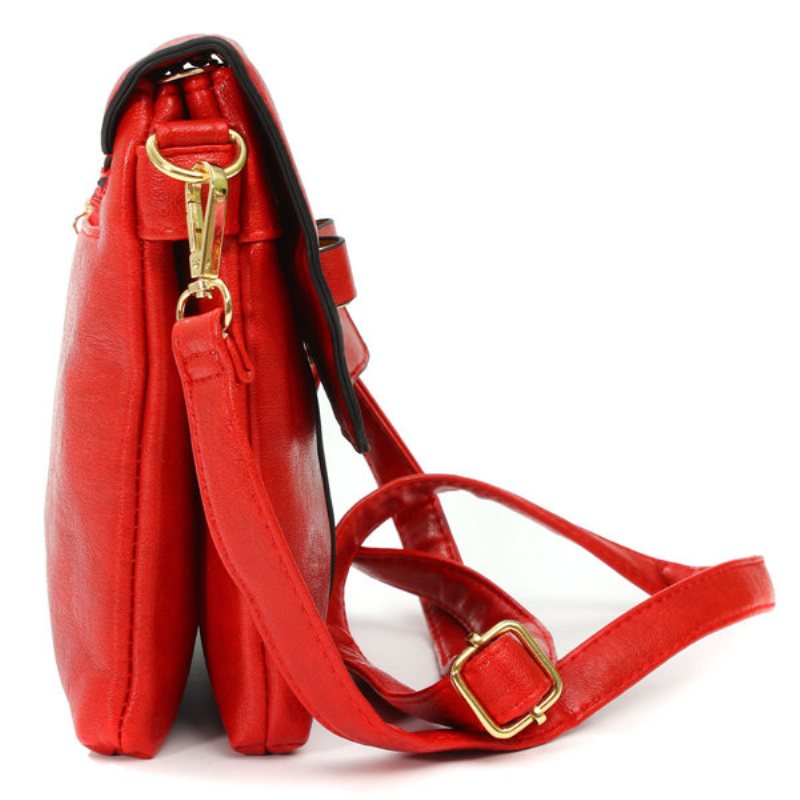 Kobiety Vintage Bowknot Pu Leather Hasp Torba Na Ramię Crossbody