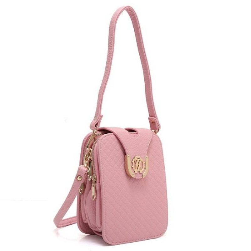 Kobiety Weave Pu Skórzana Torba Crossbody Na Telefon Sling Bag