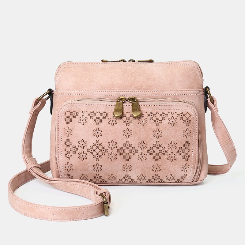 Lekka Torba Crossbody Z Wydrążonym Wzorem W Kwiaty