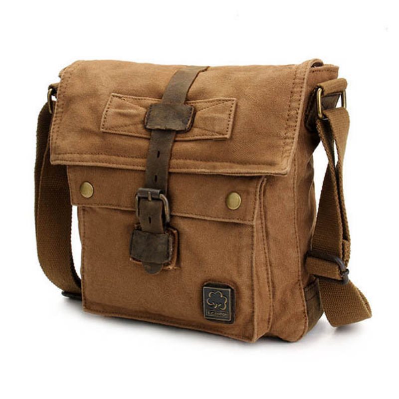 Męska Płócienna Torba Crossbody W Stylu Vintage Outdoor Travel Retro Na Ramię