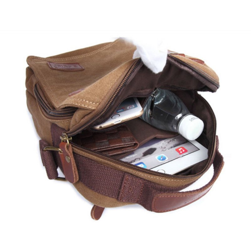 Męska Płócienna Torebka Ipad Torba Outdoor Crossbody