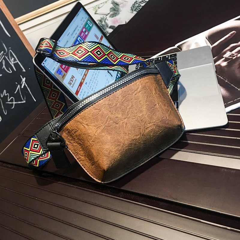 Męska Torebka Na Telefon Etniczny Pasek Hip-hop Crossbody Na Klatkę Piersiową