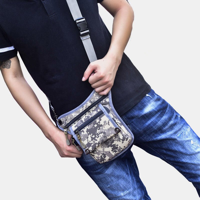 Męski Kamuflaż Multi-carry Outdoor Wielofunkcyjna Taktyczna Torba Na Talię Crossbody Bag