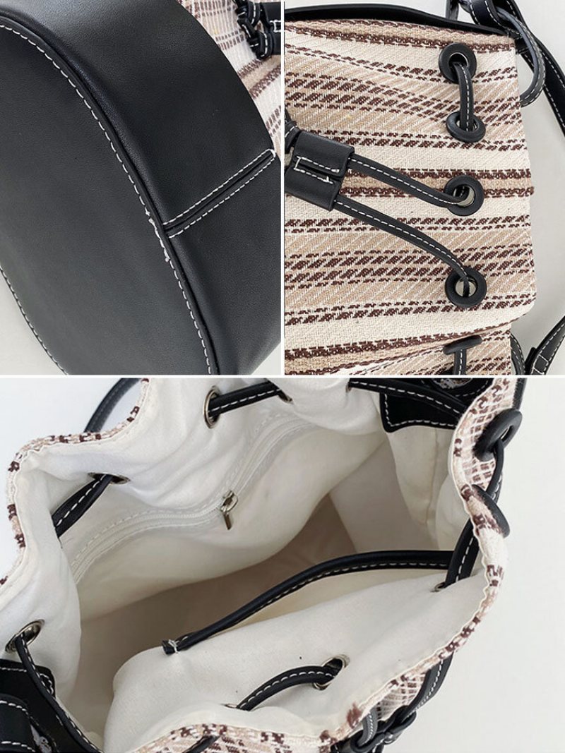 Moda Damska Wielofunkcyjna Patchworkowa Torebka Ze Sztucznej Skóry Crossbody