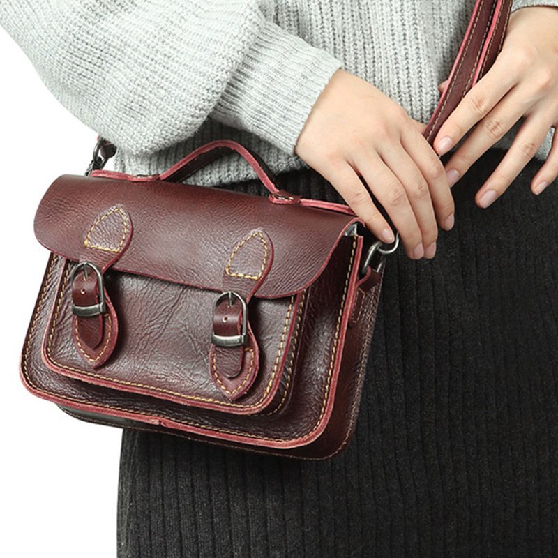 Modne Torebki Na Co Dzień Damska Torba Na Ramię Crossbody Pierwsza Warstwa Skóry Top Layer Ze Bydlęcej