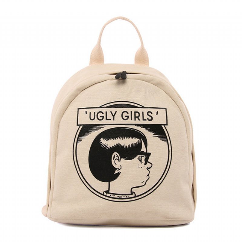 Nowa Płócienna Torba Na Ramię Ins Vintage Sense Girl Bag College Wind Campus Student Mały Plecak