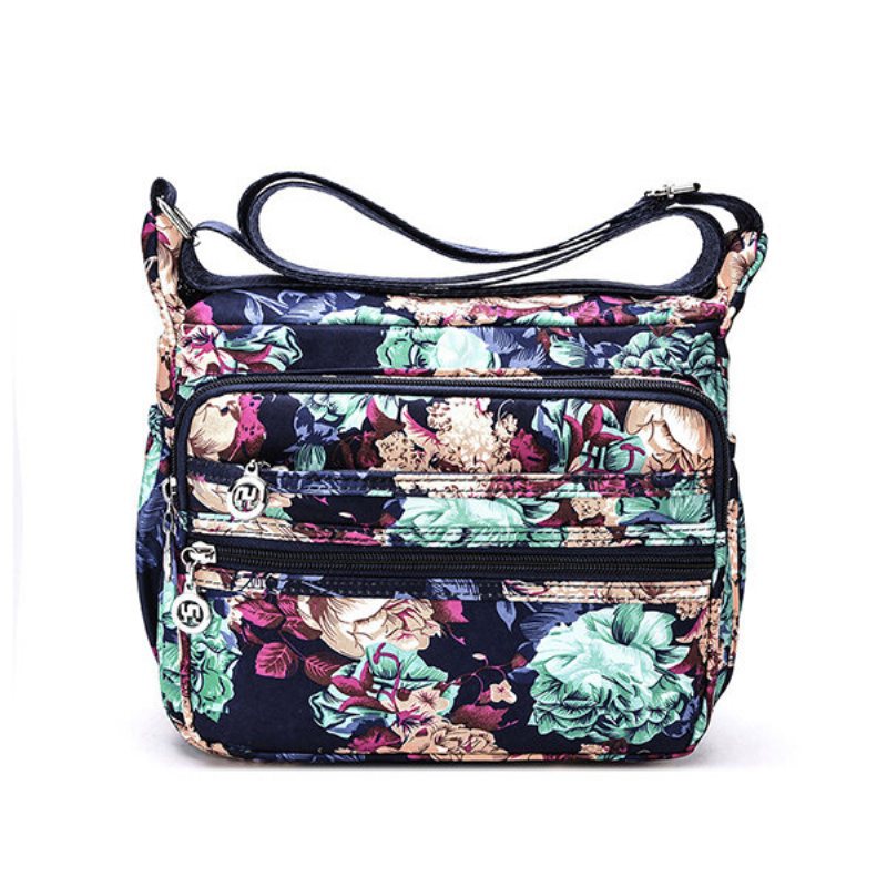 Nylon Print Casual Multi-slots Torby Na Ramię Crossbody Dla Kobiet