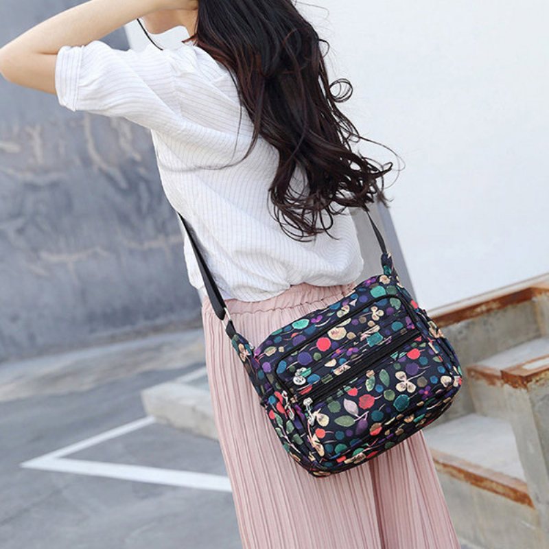 Nylon Print Casual Multi-slots Torby Na Ramię Crossbody Dla Kobiet