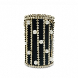 Pearl Rhinestone Hollow Pen Holder Torba Na Ramię Crossbody