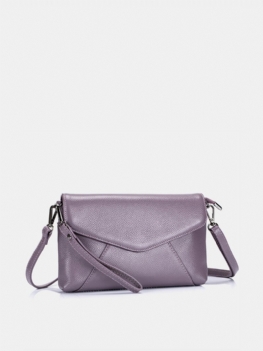 Prawdziwej Skóry Pure Color Retro Torby Na Ramię Crossbody Dla Kobiet