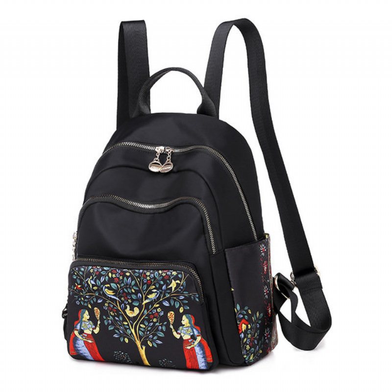 Prosty I Stylowy Plecak O Dużej Pojemności Girl Casual Light Oxford Cloth Bag Trend Wild Shopping Backpack