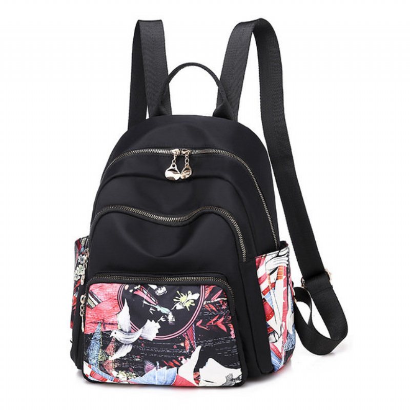 Prosty I Stylowy Plecak O Dużej Pojemności Girl Casual Light Oxford Cloth Bag Trend Wild Shopping Backpack